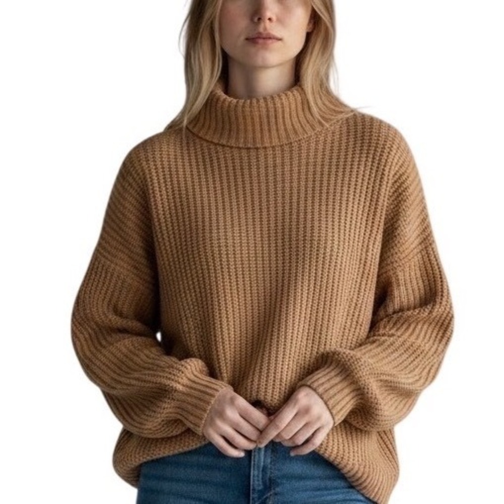American Eagle Mock Neck Oversized Sweater